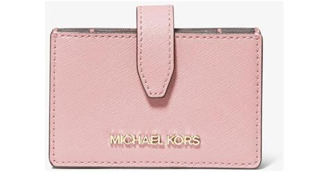 michael kors jet set travel card case|michael kors saffiano jet set.